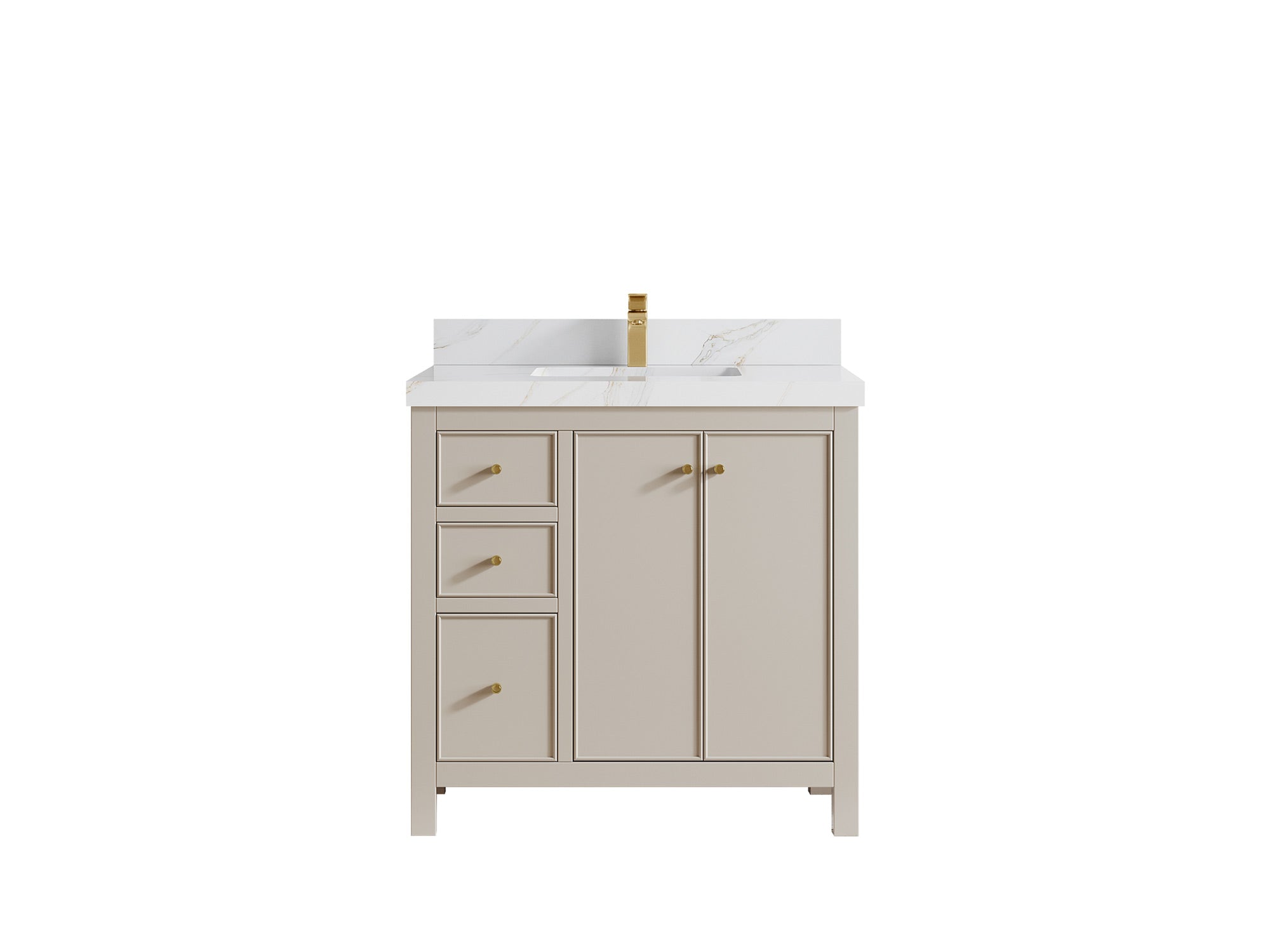 Chicago 36 in. W x 22 in. D Center Sink Bathroom Vanity - Willow Bath and Vanity
