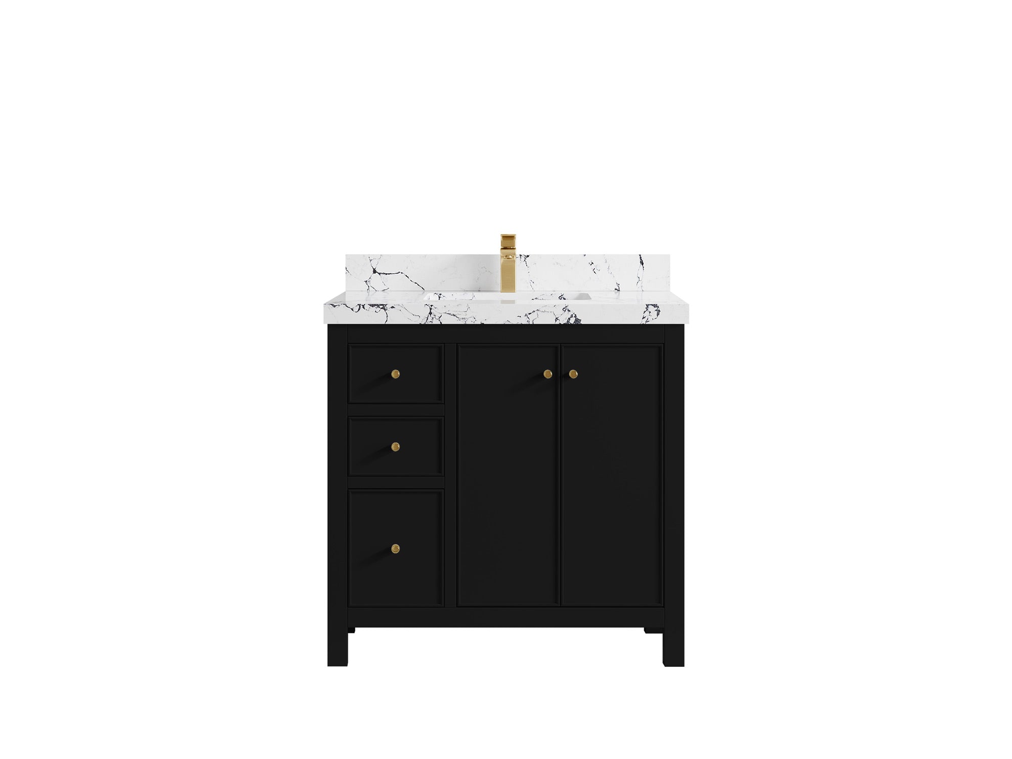 Chicago 36 in. W x 22 in. D Center Sink Bathroom Vanity - Willow Bath and Vanity