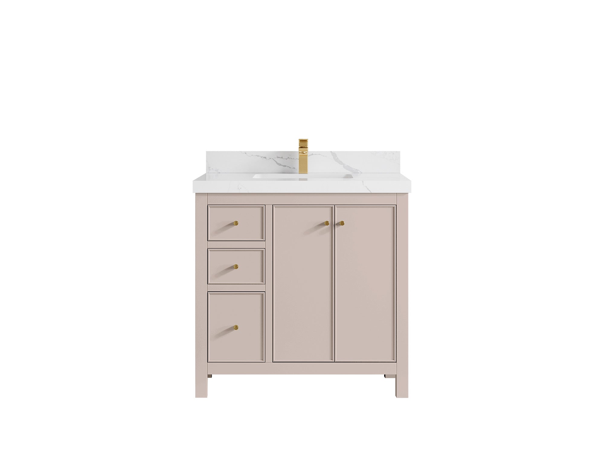 Chicago 36 in. W x 22 in. D Center Sink Bathroom Vanity - Willow Bath and Vanity
