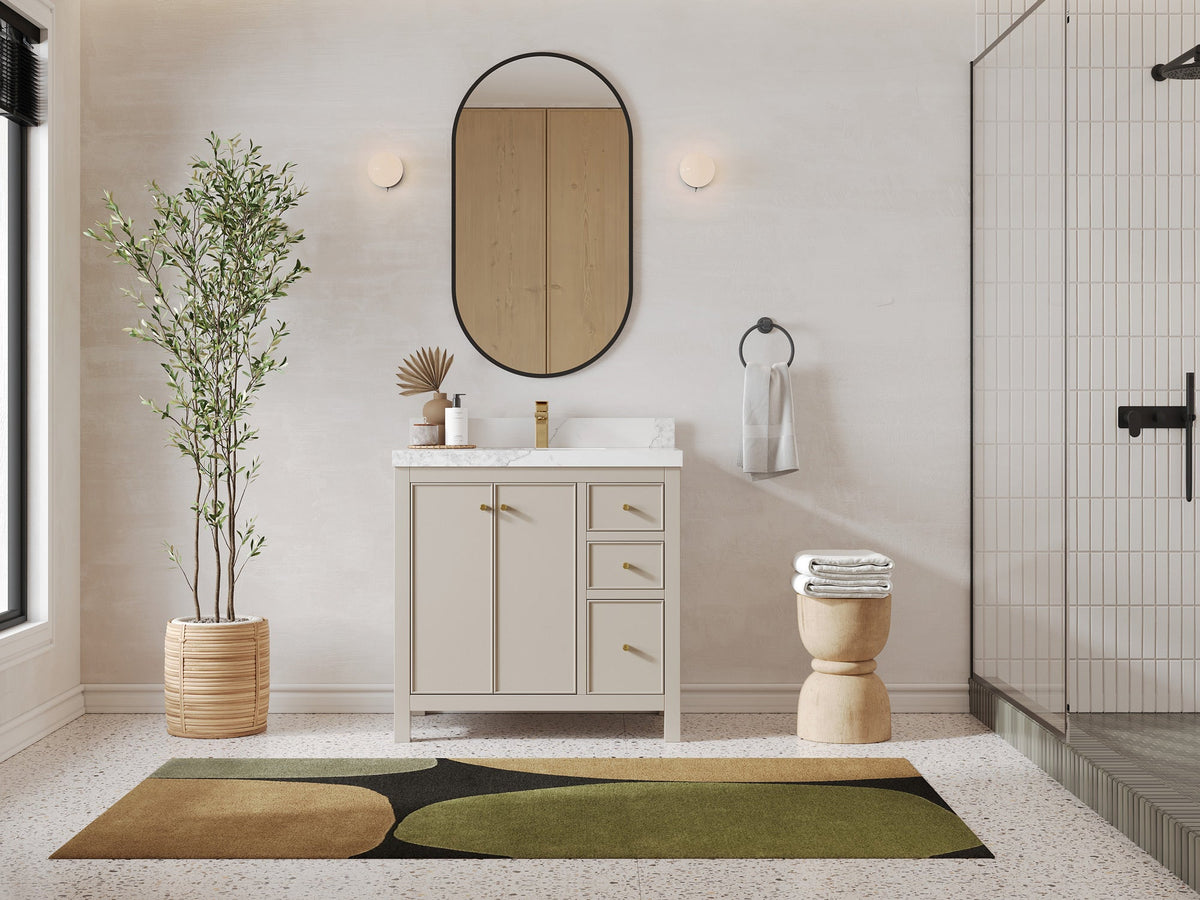 Chicago 36 in. W x 22 in. D Center Sink Bathroom Vanity - Willow Bath and Vanity