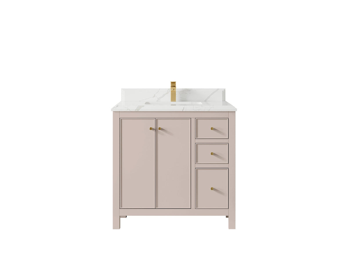 Chicago 36 in. W x 22 in. D Center Sink Bathroom Vanity - Willow Bath and Vanity