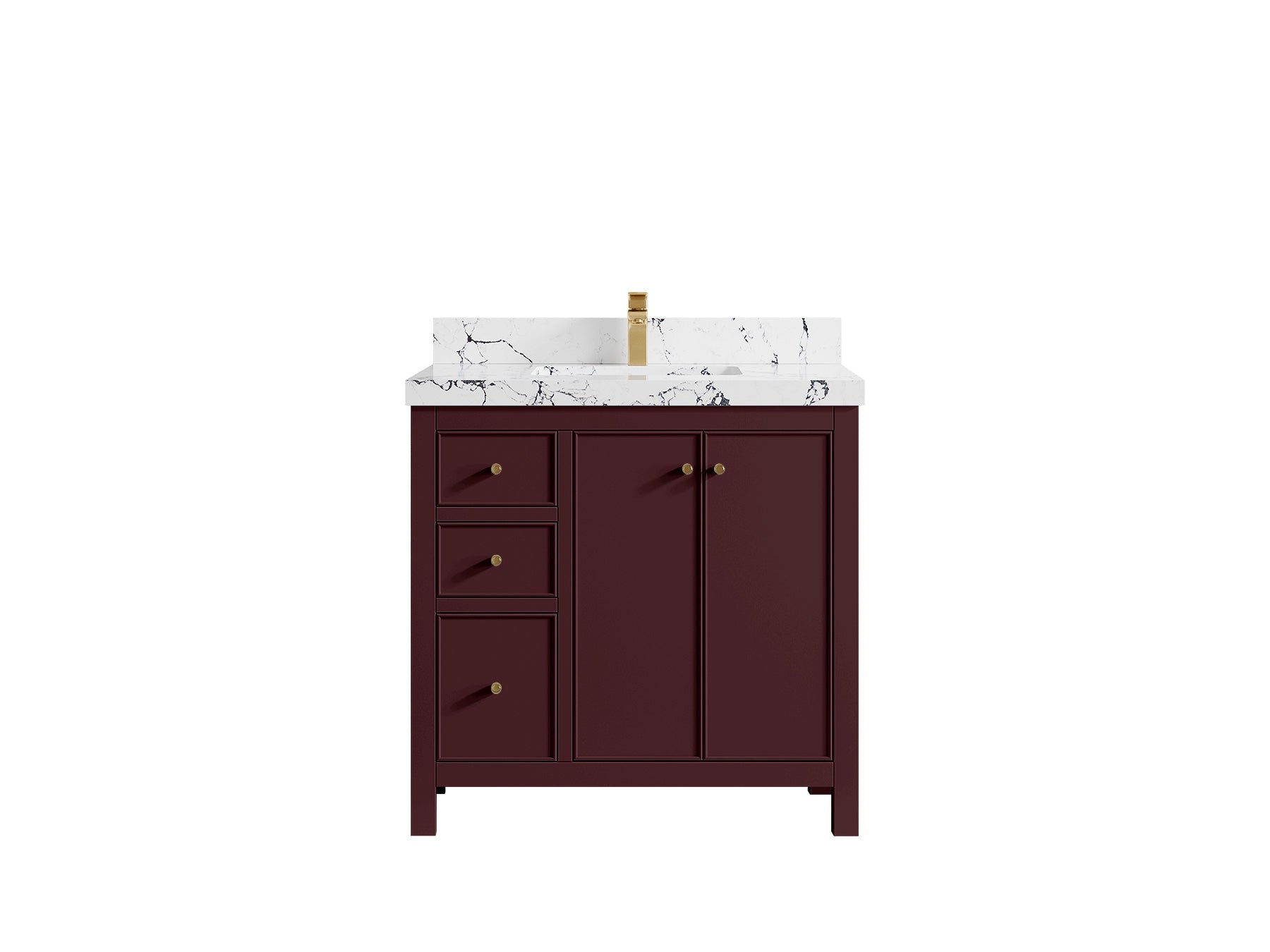 Chicago 36 in. W x 22 in. D Center Sink Bathroom Vanity - Willow Bath and Vanity