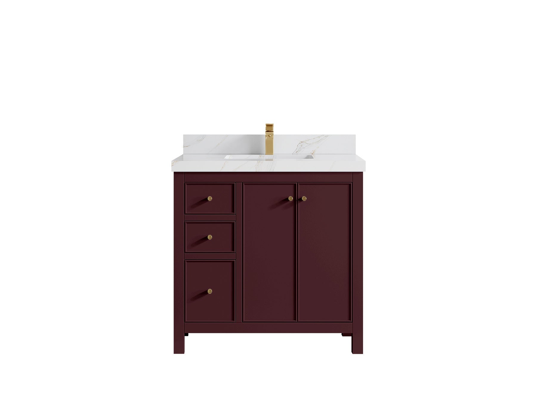 Chicago 36 in. W x 22 in. D Center Sink Bathroom Vanity - Willow Bath and Vanity