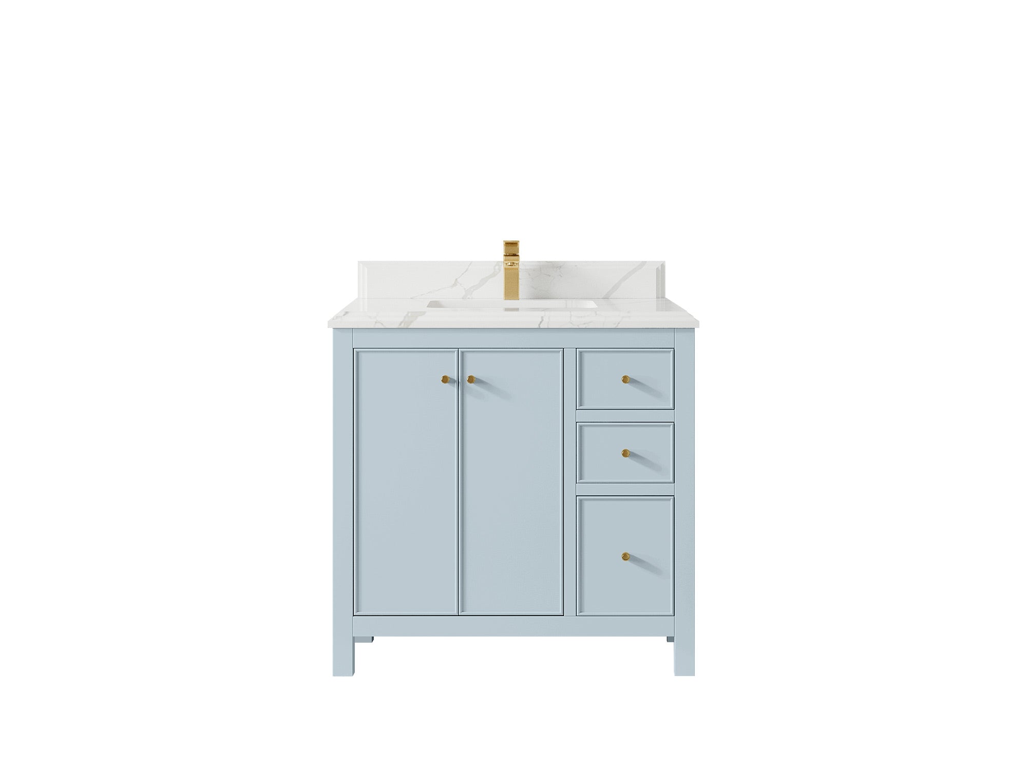 Chicago 36 in. W x 22 in. D Center Sink Bathroom Vanity - Willow Bath and Vanity