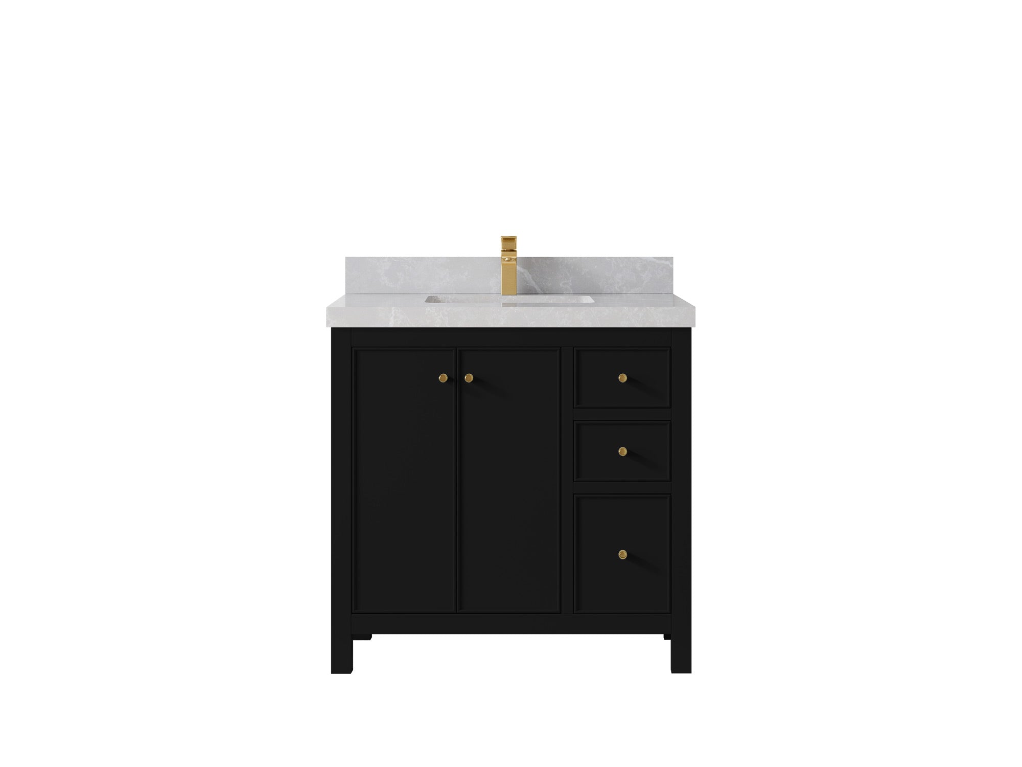 Chicago 36 in. W x 22 in. D Center Sink Bathroom Vanity - Willow Bath and Vanity