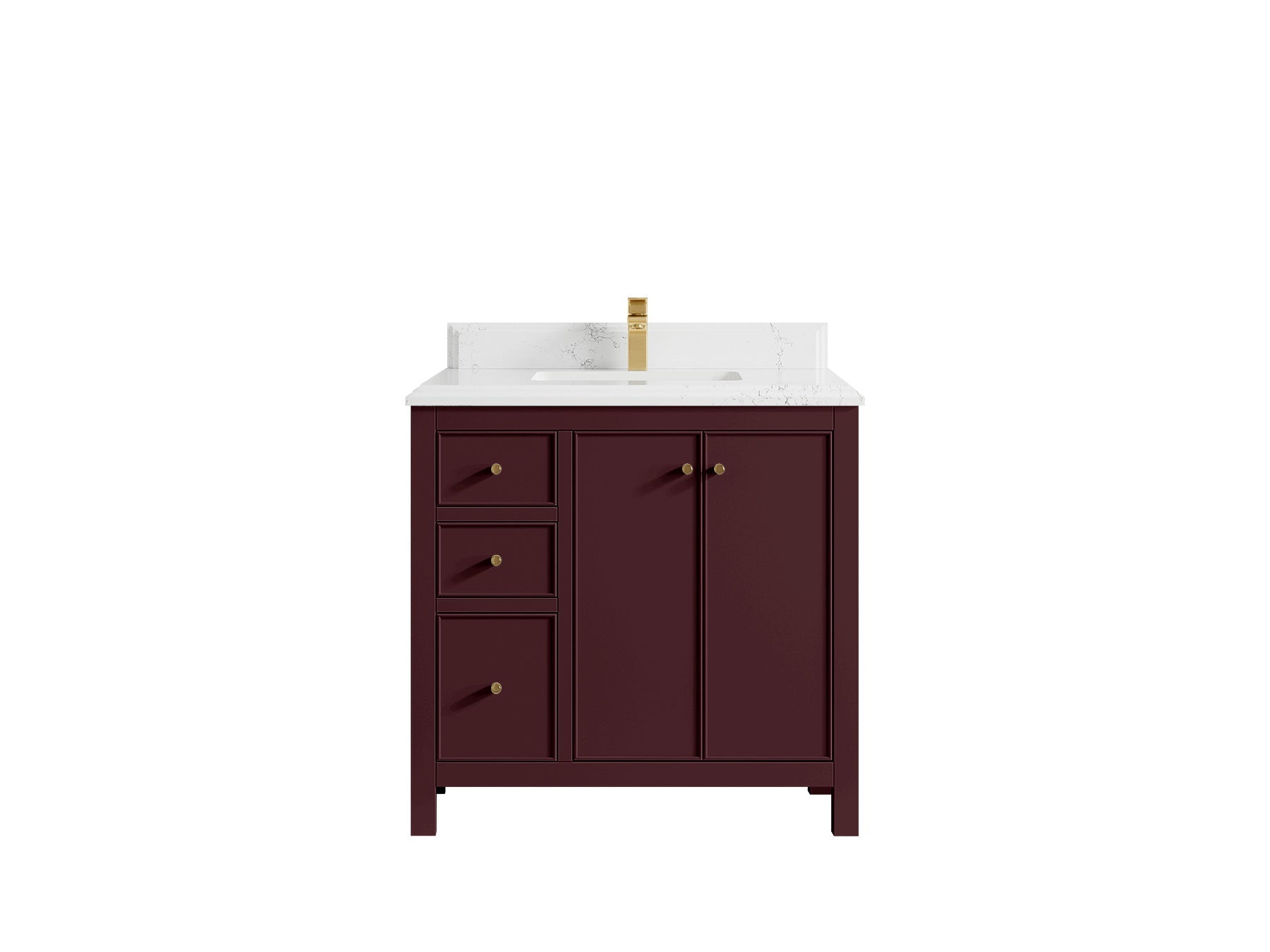 Chicago 36 in. W x 22 in. D Center Sink Bathroom Vanity - Willow Bath and Vanity