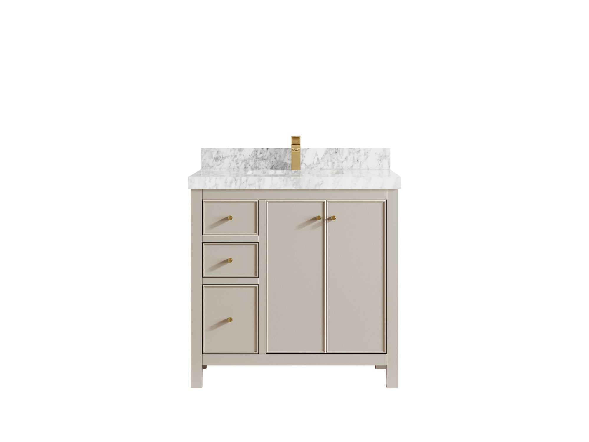 Chicago 36 in. W x 22 in. D Center Sink Bathroom Vanity - Willow Bath and Vanity