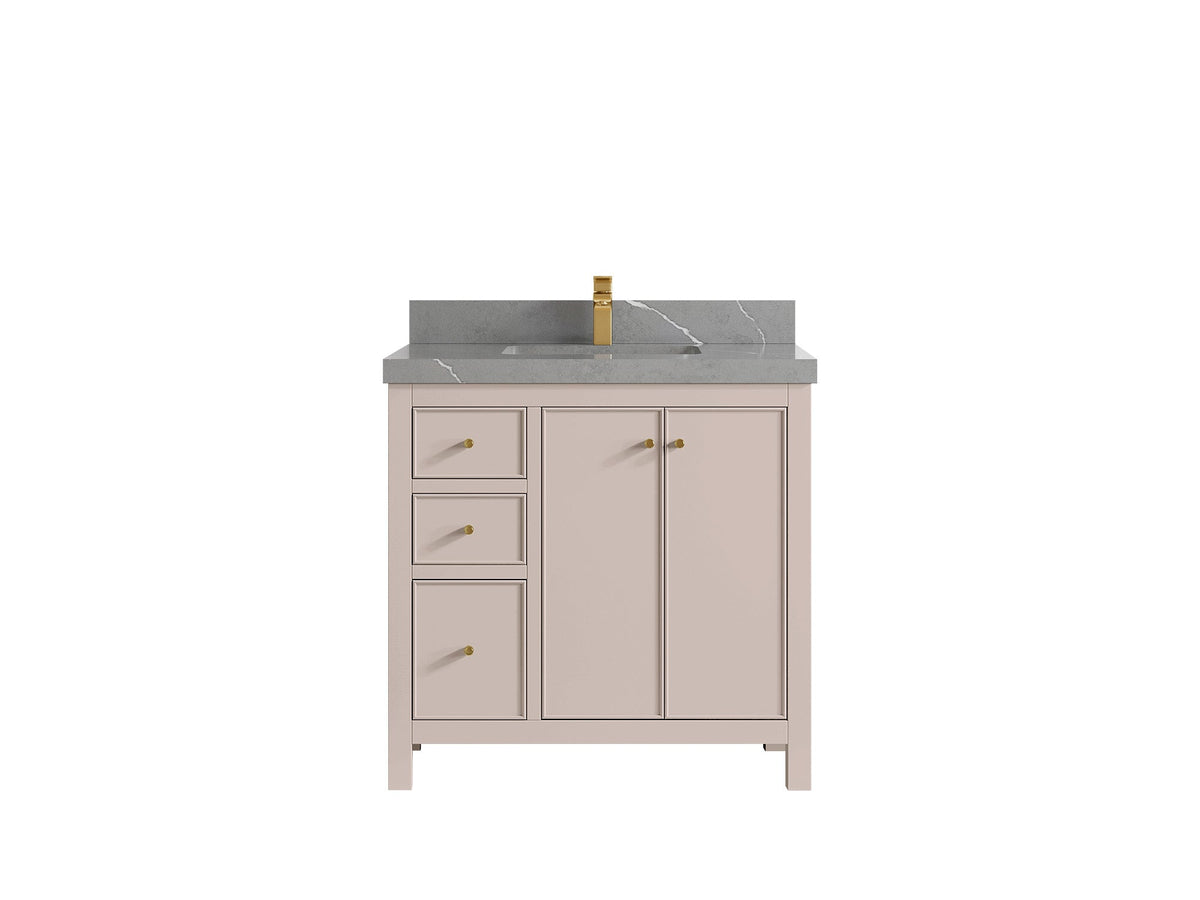 Chicago 36 in. W x 22 in. D Center Sink Bathroom Vanity - Willow Bath and Vanity