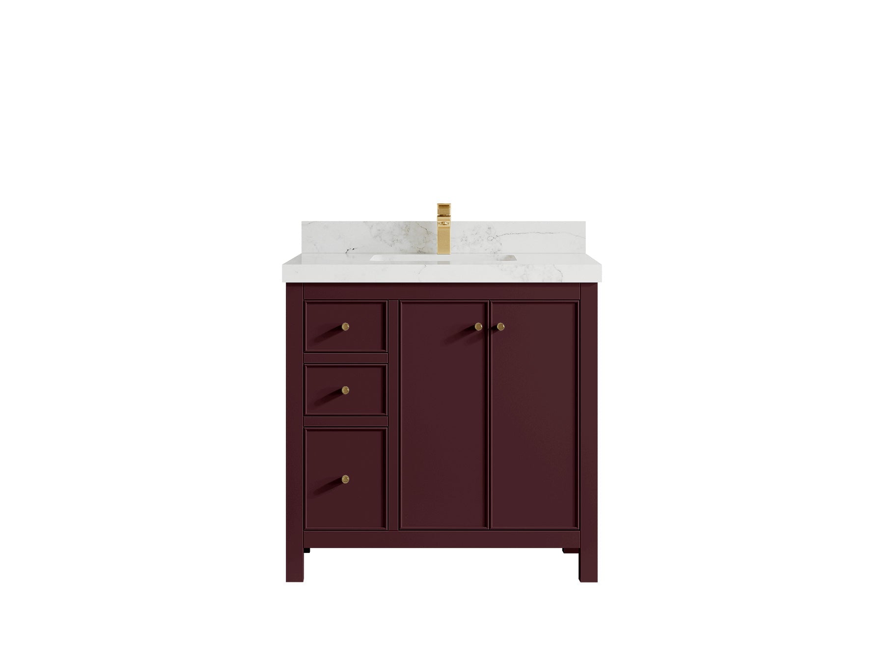 Chicago 36 in. W x 22 in. D Center Sink Bathroom Vanity - Willow Bath and Vanity