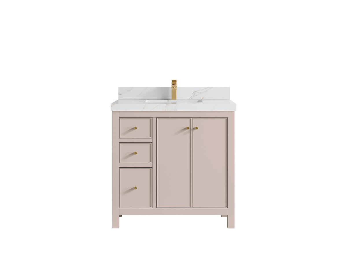 Chicago 36 in. W x 22 in. D Center Sink Bathroom Vanity - Willow Bath and Vanity
