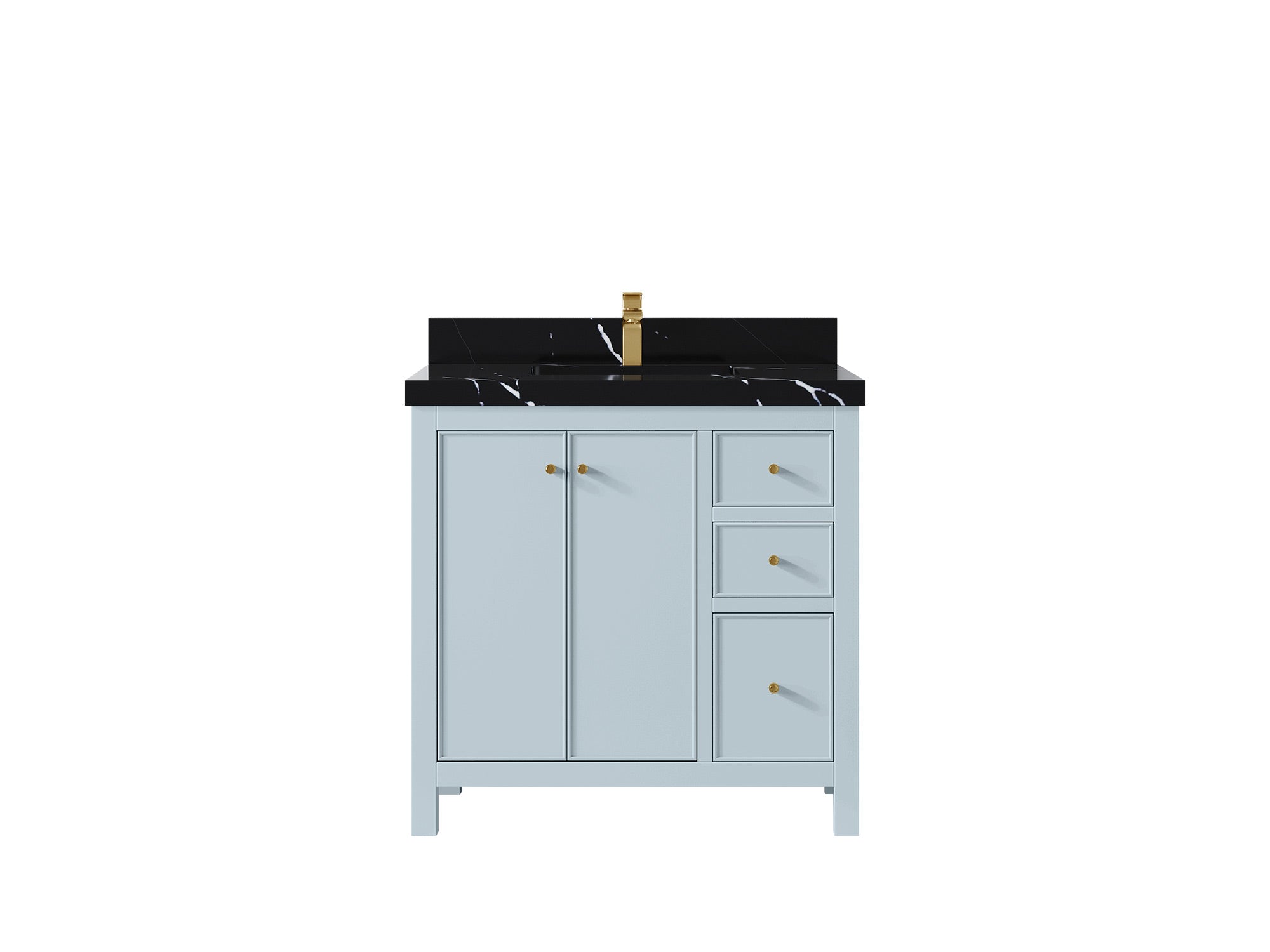 Chicago 36 in. W x 22 in. D Center Sink Bathroom Vanity - Willow Bath and Vanity
