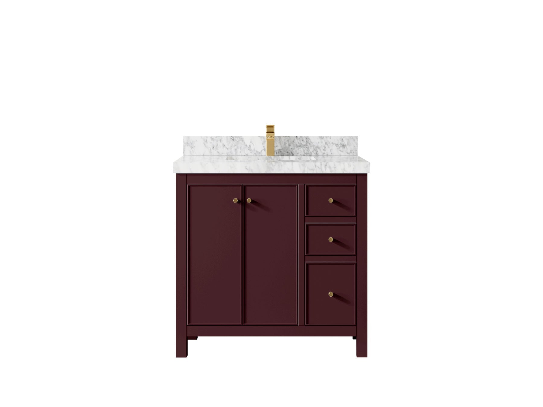 Chicago 36 in. W x 22 in. D Center Sink Bathroom Vanity - Willow Bath and Vanity