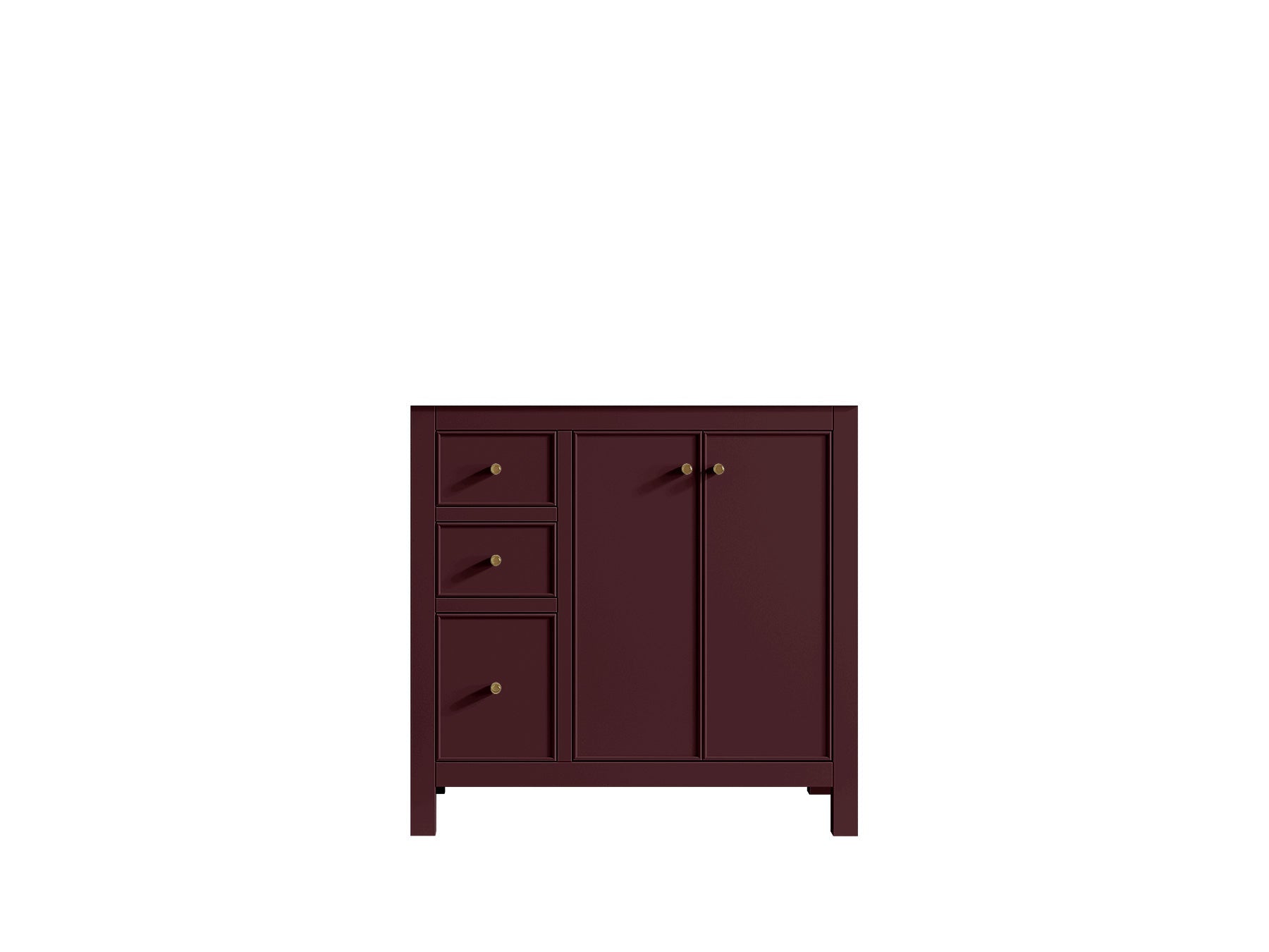 Chicago 36 in. W x 22 in. D Center Sink Bathroom Vanity - Willow Bath and Vanity