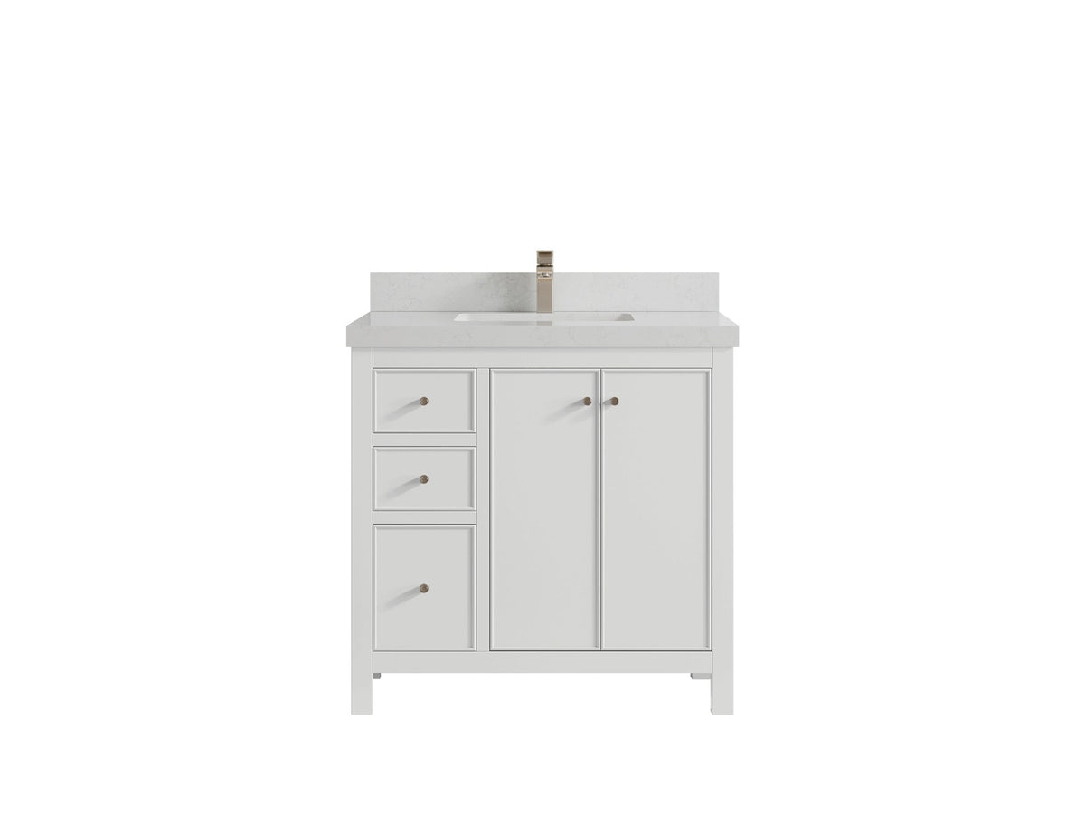 Chicago 36 in. W x 22 in. D Center Sink Bathroom Vanity - Willow Bath and Vanity
