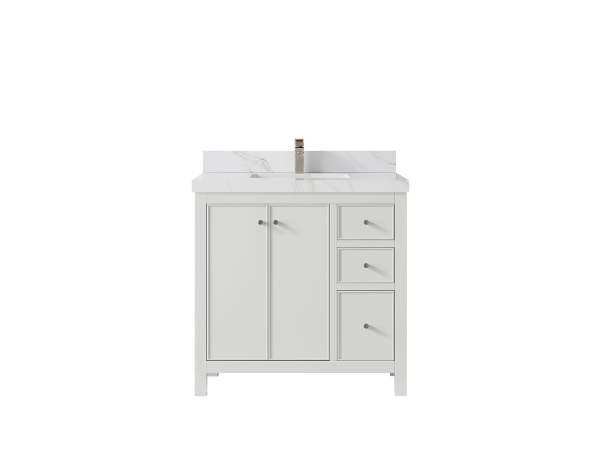 Chicago 36 in. W x 22 in. D Center Sink Bathroom Vanity - Willow Bath and Vanity