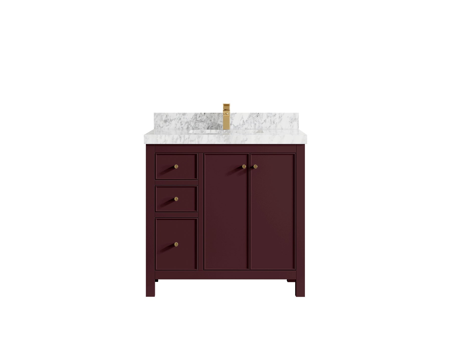 Chicago 36 in. W x 22 in. D Center Sink Bathroom Vanity - Willow Bath and Vanity