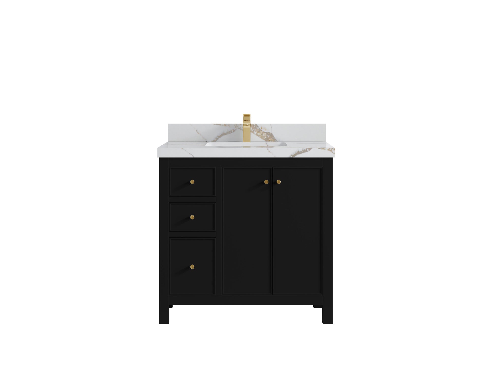 Chicago 36 in. W x 22 in. D Center Sink Bathroom Vanity - Willow Bath and Vanity
