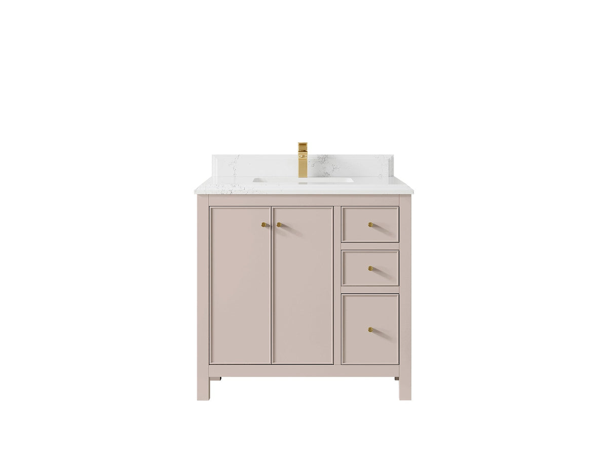 Chicago 36 in. W x 22 in. D Center Sink Bathroom Vanity - Willow Bath and Vanity