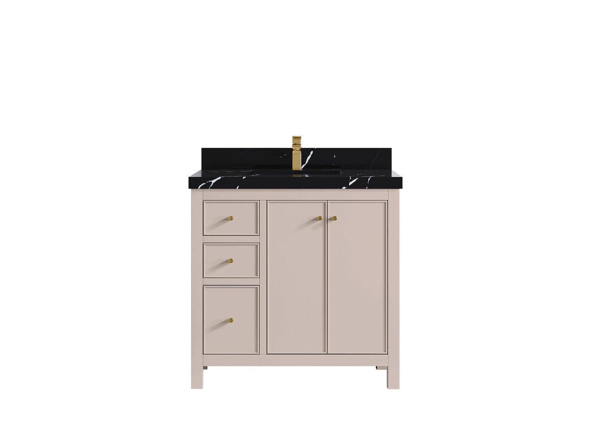Chicago 36 in. W x 22 in. D Center Sink Bathroom Vanity - Willow Bath and Vanity