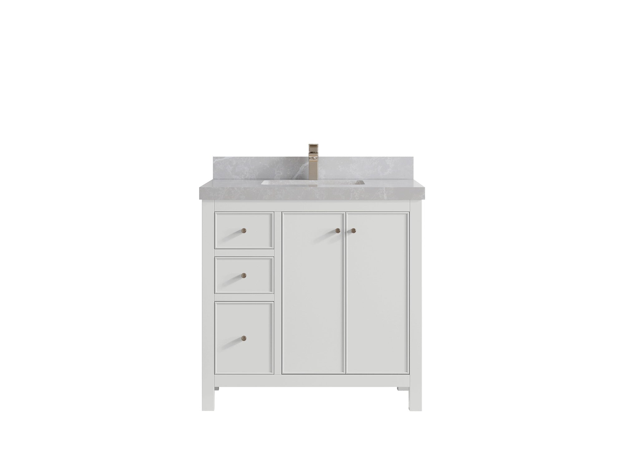 Chicago 36 in. W x 22 in. D Center Sink Bathroom Vanity - Willow Bath and Vanity