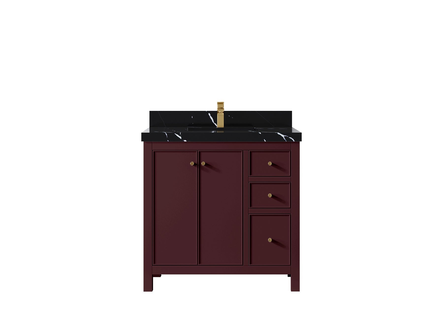 Chicago 36 in. W x 22 in. D Center Sink Bathroom Vanity - Willow Bath and Vanity