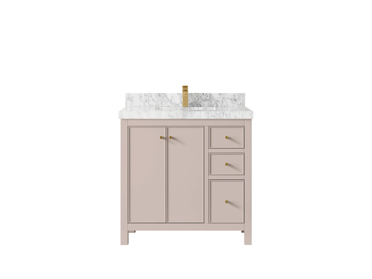 Chicago 36 in. W x 22 in. D Center Sink Bathroom Vanity - Willow Bath and Vanity