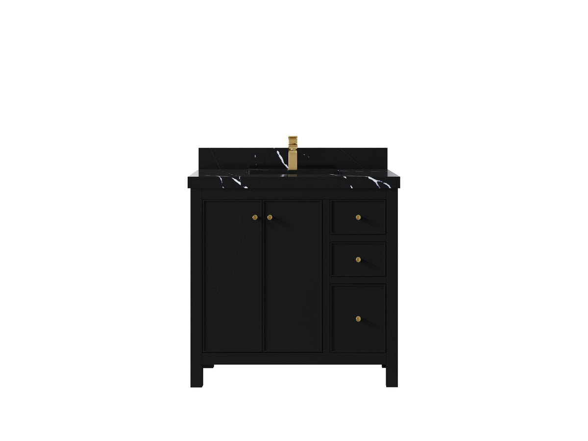 Chicago 36 in. W x 22 in. D Center Sink Bathroom Vanity - Willow Bath and Vanity