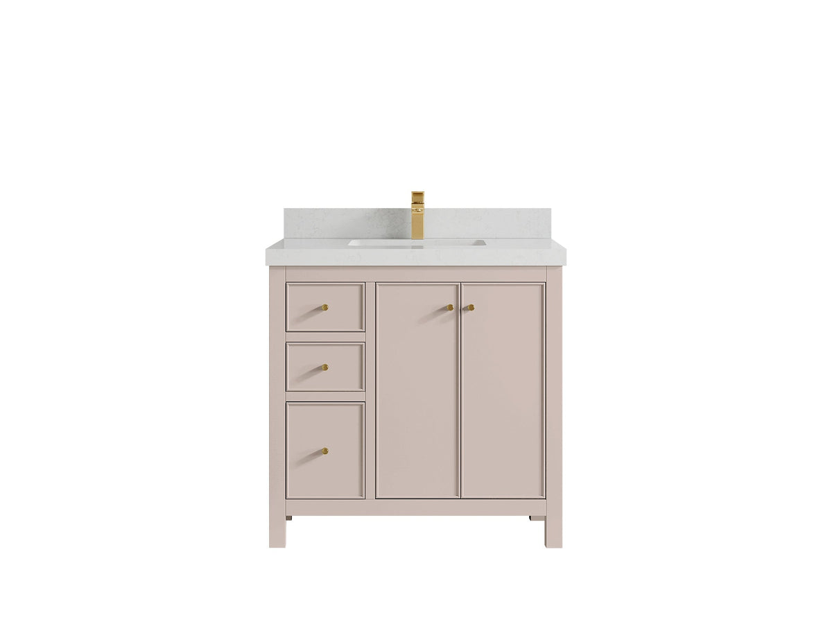 Chicago 36 in. W x 22 in. D Center Sink Bathroom Vanity - Willow Bath and Vanity