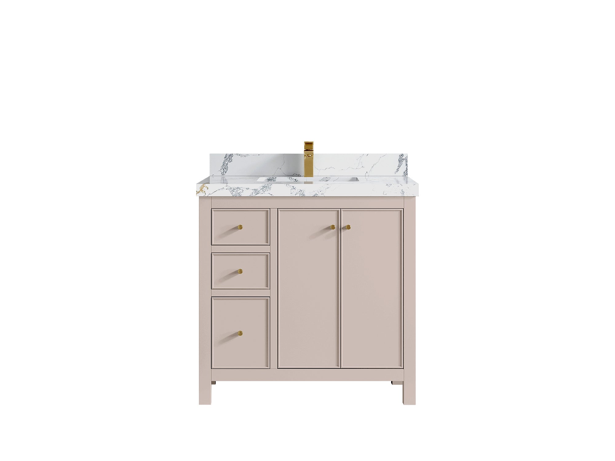Chicago 36 in. W x 22 in. D Center Sink Bathroom Vanity - Willow Bath and Vanity
