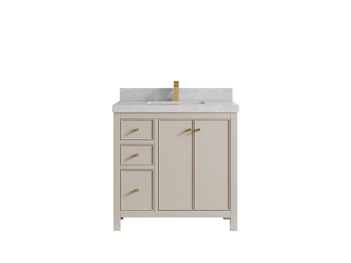 Chicago 36 in. W x 22 in. D Center Sink Bathroom Vanity - Willow Bath and Vanity