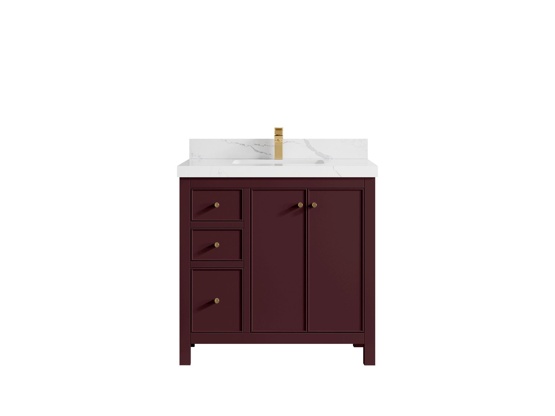 Chicago 36 in. W x 22 in. D Center Sink Bathroom Vanity - Willow Bath and Vanity