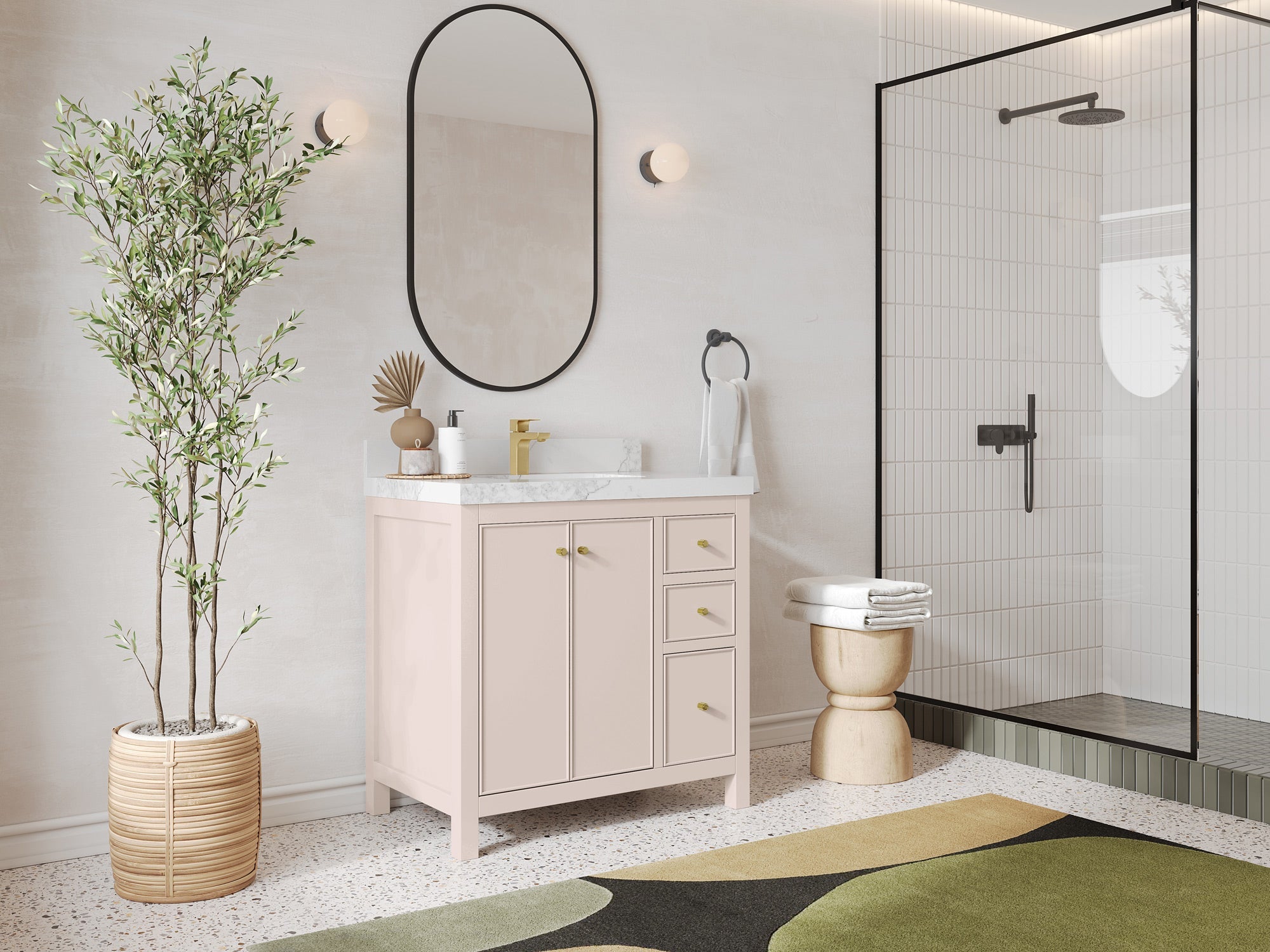 Chicago 36 in. W x 22 in. D Center Sink Bathroom Vanity - Willow Bath and Vanity