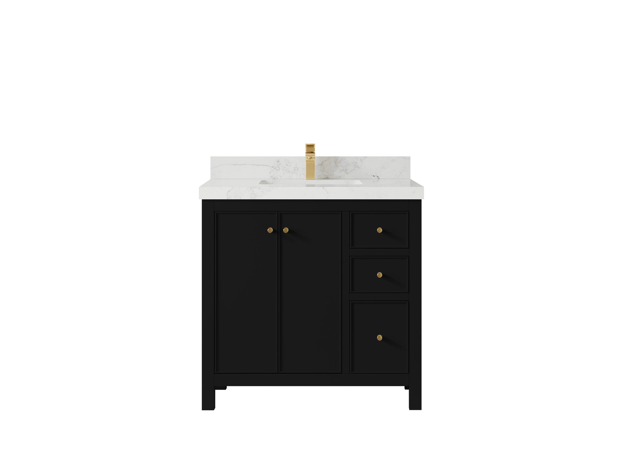 Chicago 36 in. W x 22 in. D Center Sink Bathroom Vanity - Willow Bath and Vanity