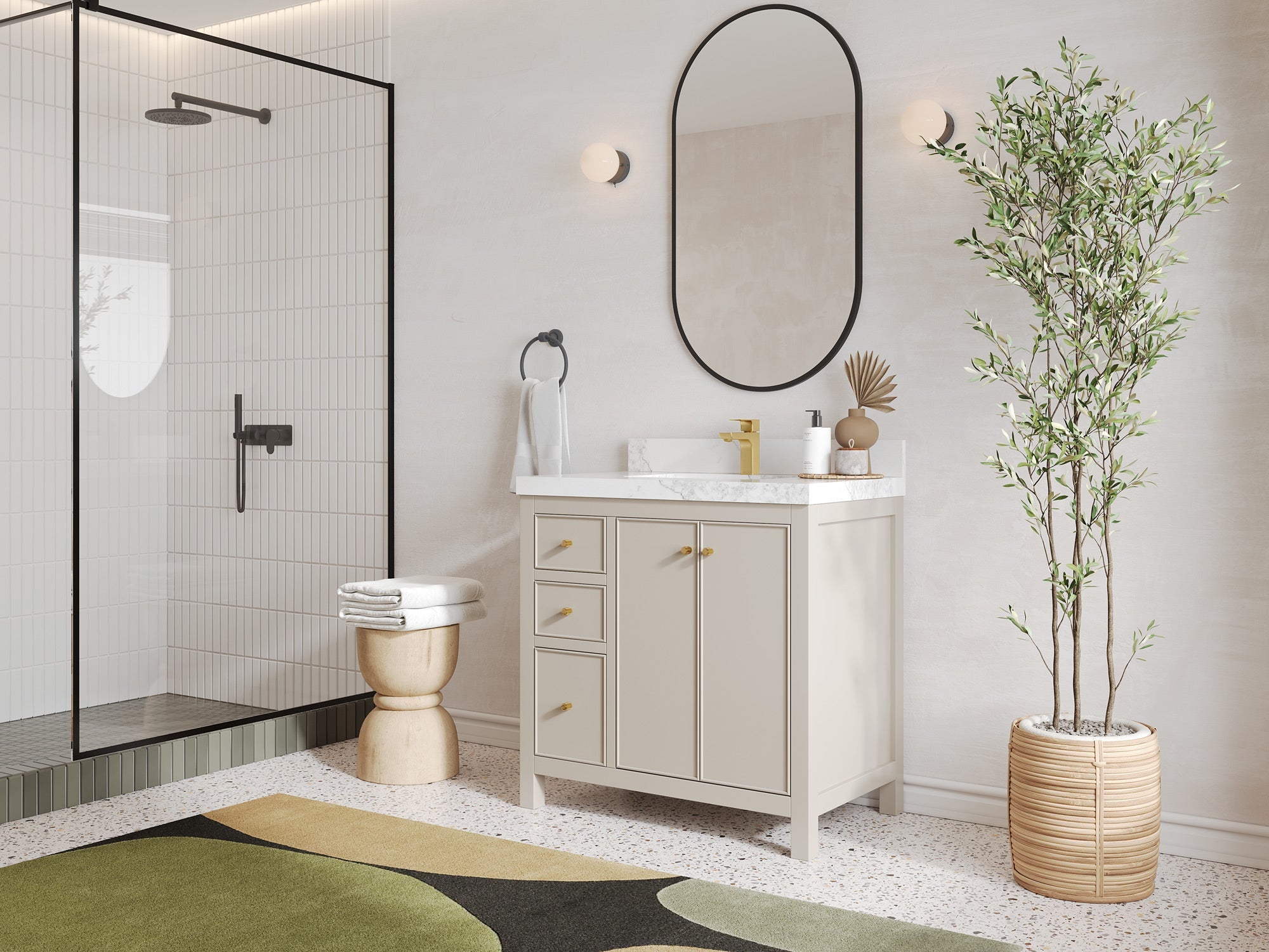 Chicago 36 in. W x 22 in. D Center Sink Bathroom Vanity - Willow Bath and Vanity
