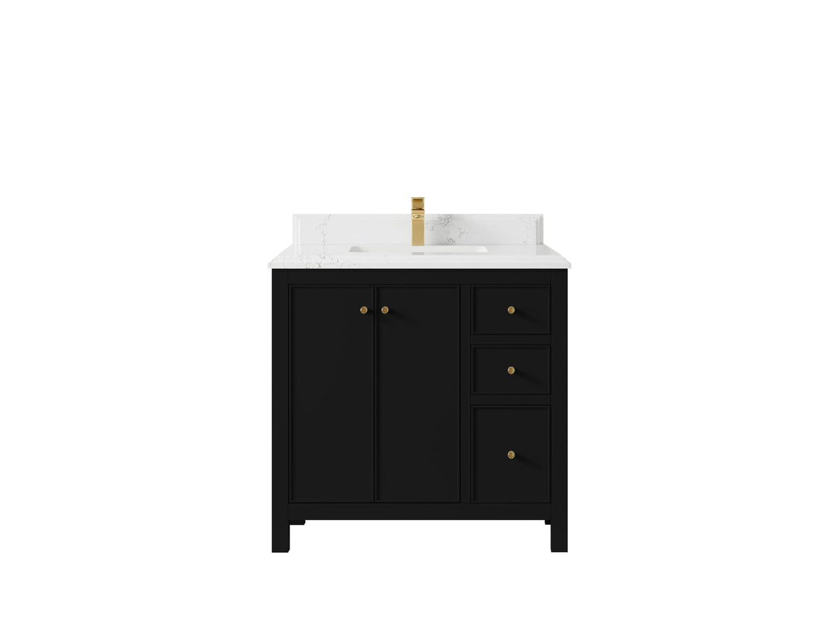 Chicago 36 in. W x 22 in. D Center Sink Bathroom Vanity - Willow Bath and Vanity