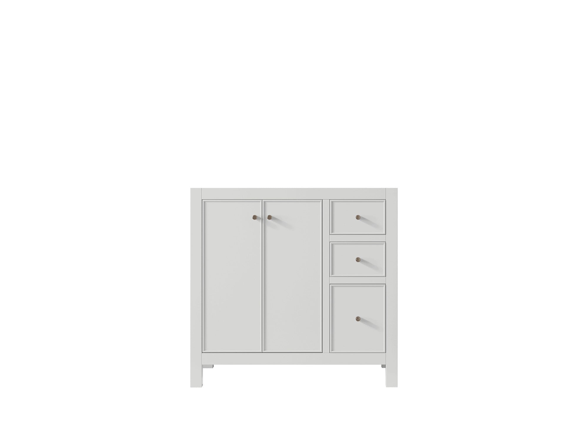 Chicago 36 in. W x 22 in. D Left Offset Sink Bathroom Vanity - Willow Bath and Vanity