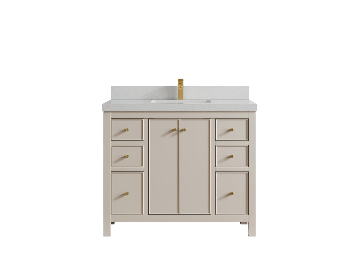 Chicago 42 in. W x 22 in. D Single Sink Bathroom Vanity - Willow Bath and Vanity