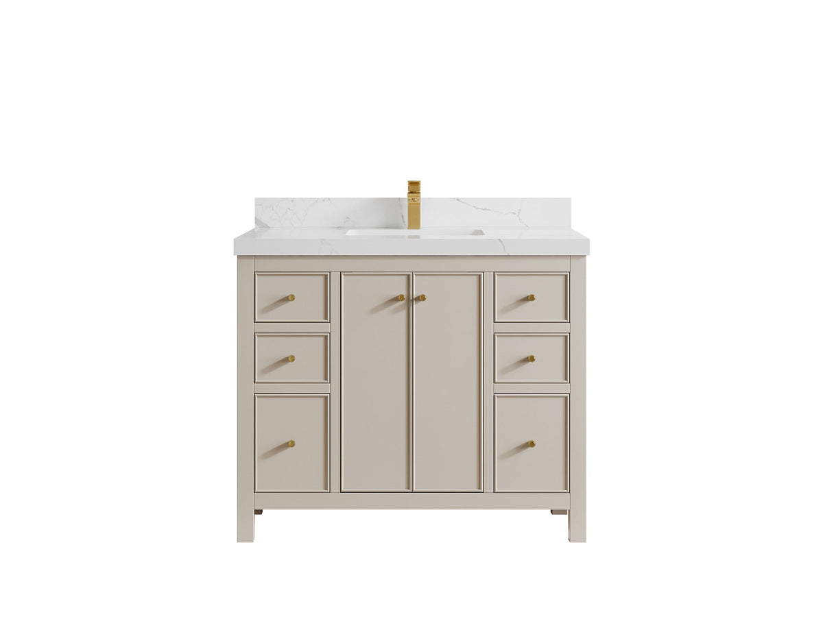 Chicago 42 in. W x 22 in. D Single Sink Bathroom Vanity - Willow Bath and Vanity