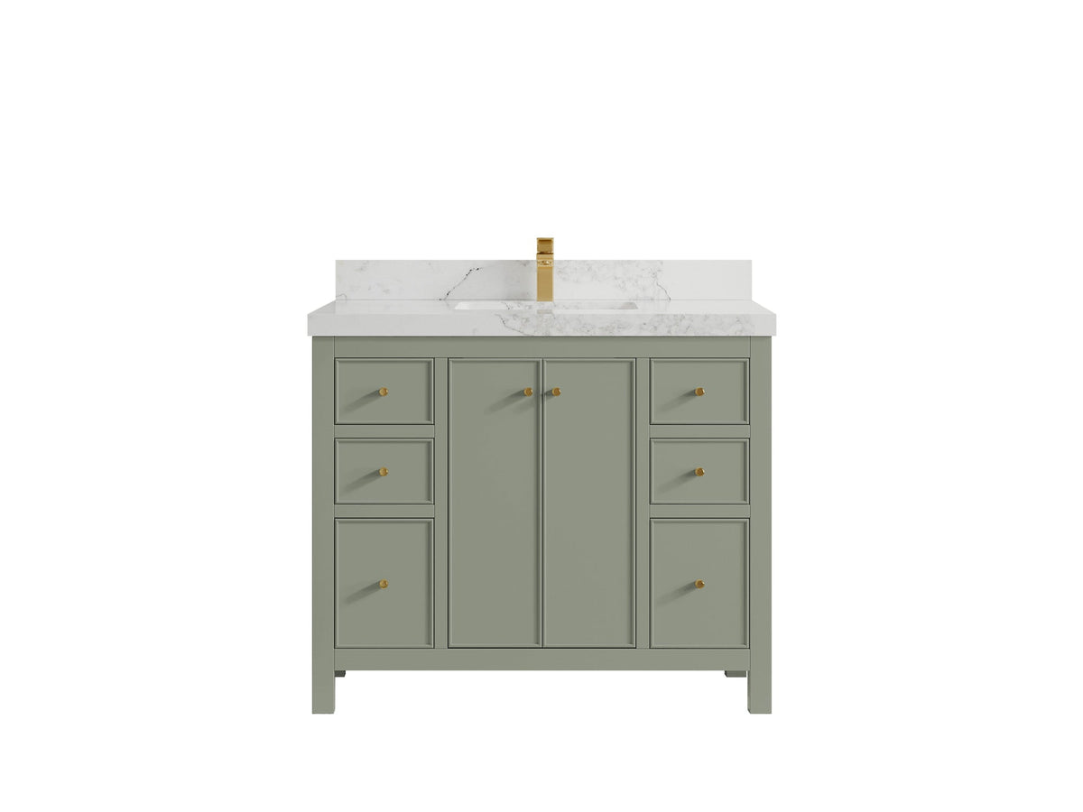 Chicago 42 in. W x 22 in. D Single Sink Bathroom Vanity - Willow Bath and Vanity