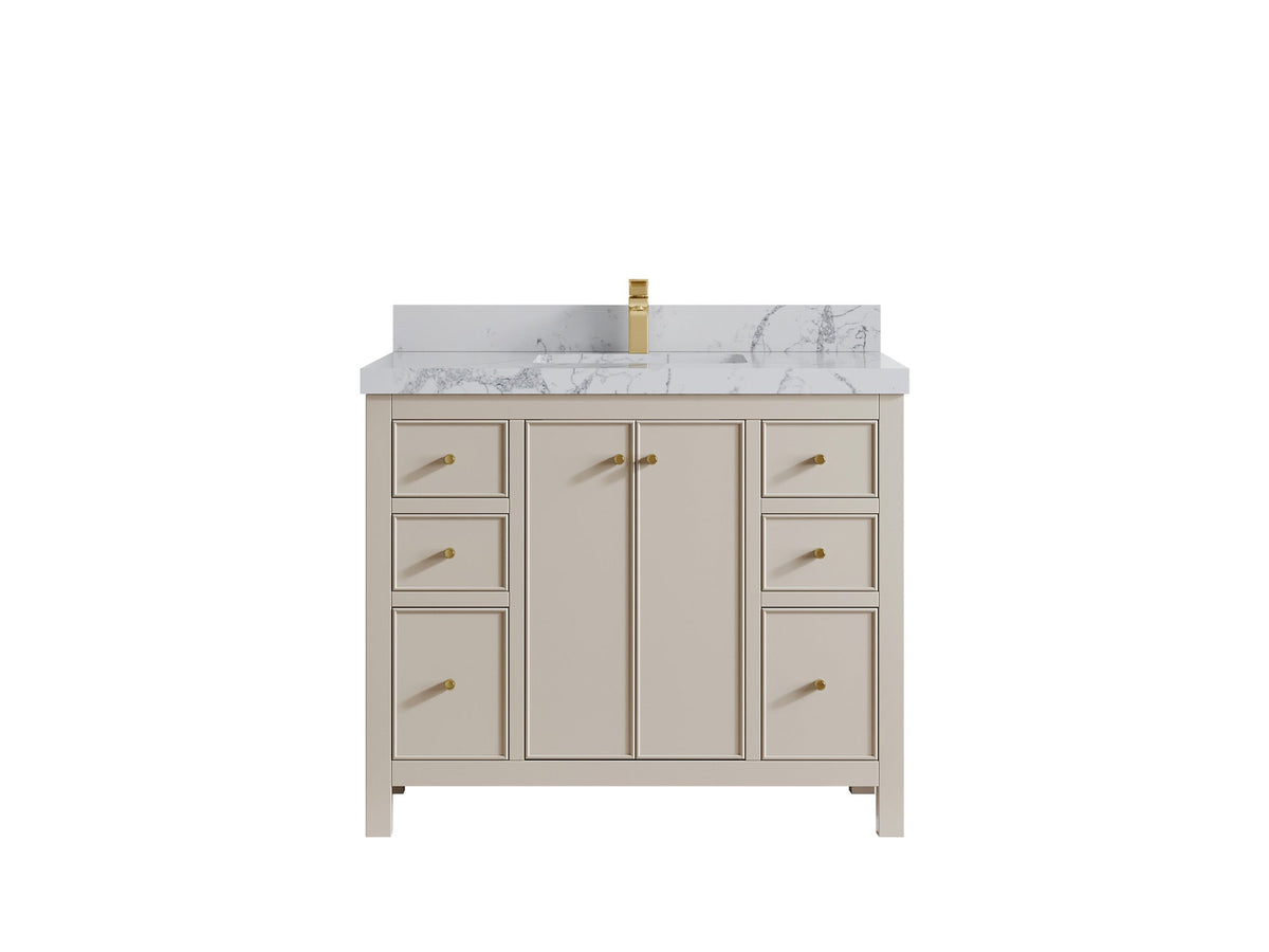 Chicago 42 in. W x 22 in. D Single Sink Bathroom Vanity - Willow Bath and Vanity