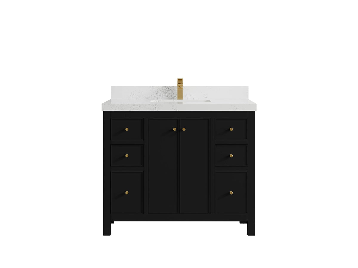 Chicago 42 in. W x 22 in. D Single Sink Bathroom Vanity - Willow Bath and Vanity