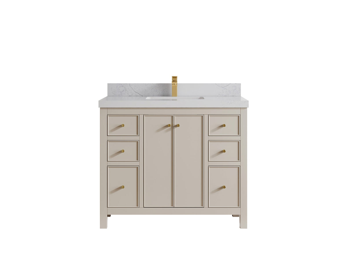 Chicago 42 in. W x 22 in. D Single Sink Bathroom Vanity - Willow Bath and Vanity