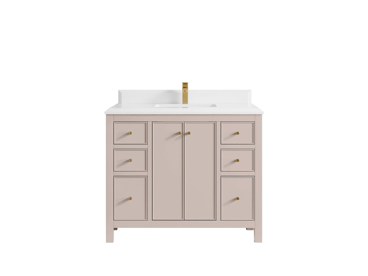 Chicago 42 in. W x 22 in. D Single Sink Bathroom Vanity - Willow Bath and Vanity