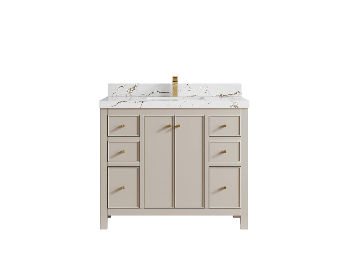 Chicago 42 in. W x 22 in. D Single Sink Bathroom Vanity - Willow Bath and Vanity