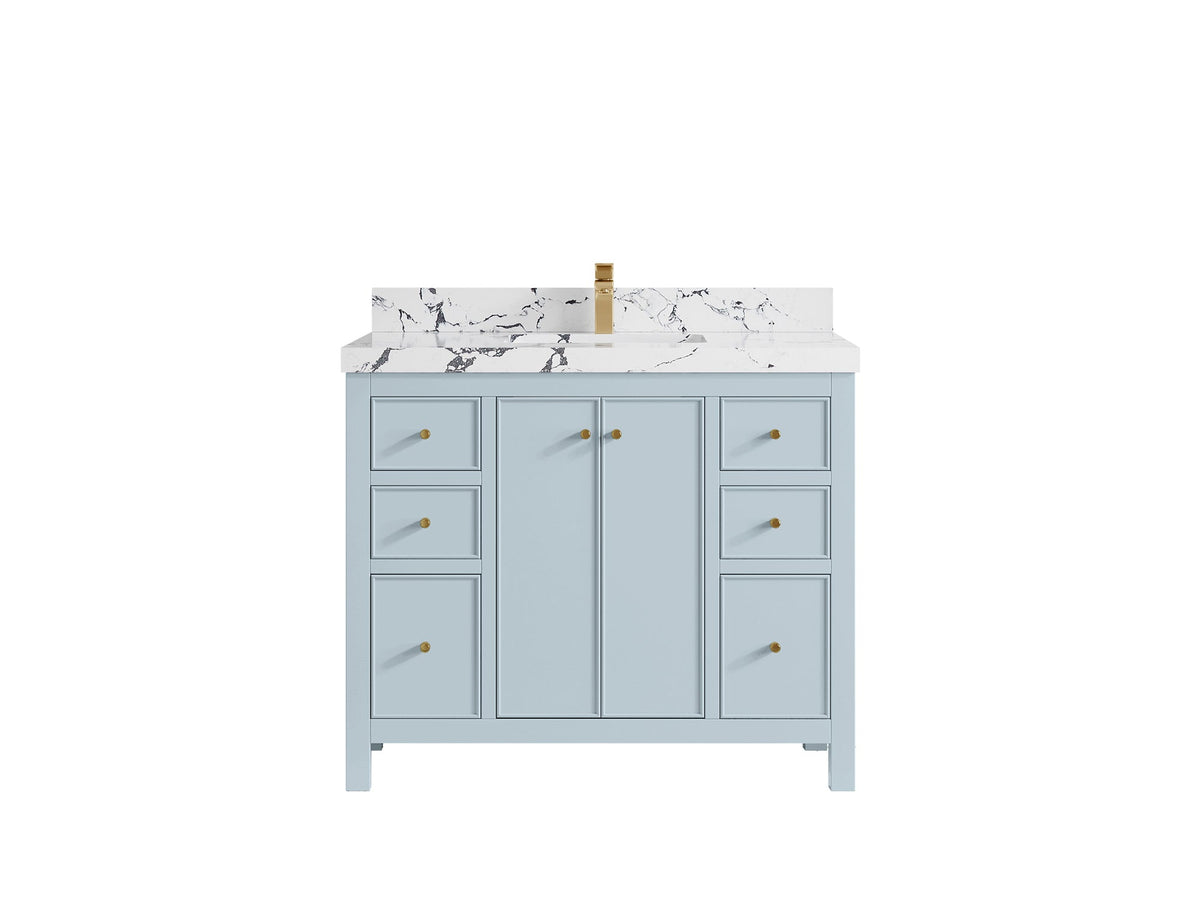 Chicago 42 in. W x 22 in. D Single Sink Bathroom Vanity - Willow Bath and Vanity
