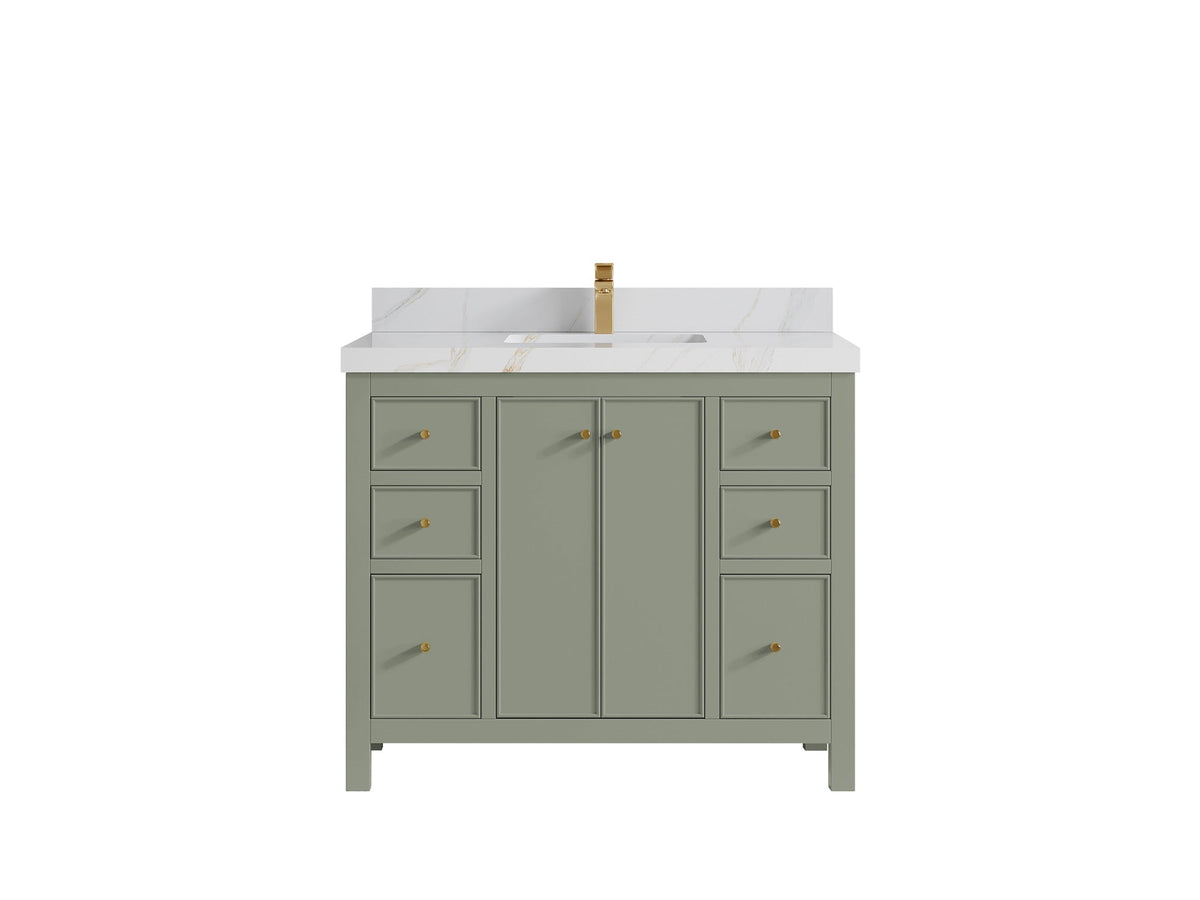 Chicago 42 in. W x 22 in. D Single Sink Bathroom Vanity - Willow Bath and Vanity