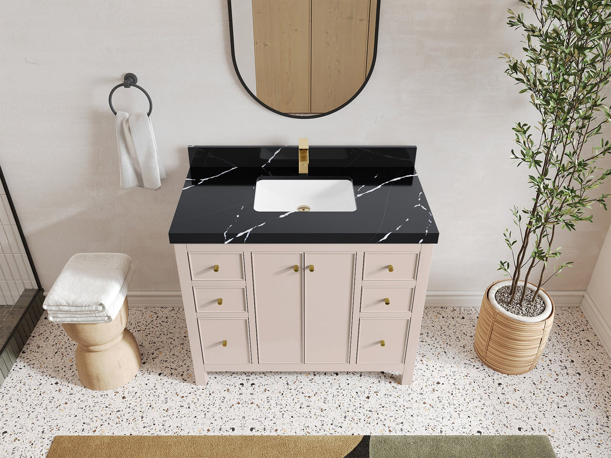 Chicago 42 in. W x 22 in. D Single Sink Bathroom Vanity - Willow Bath and Vanity