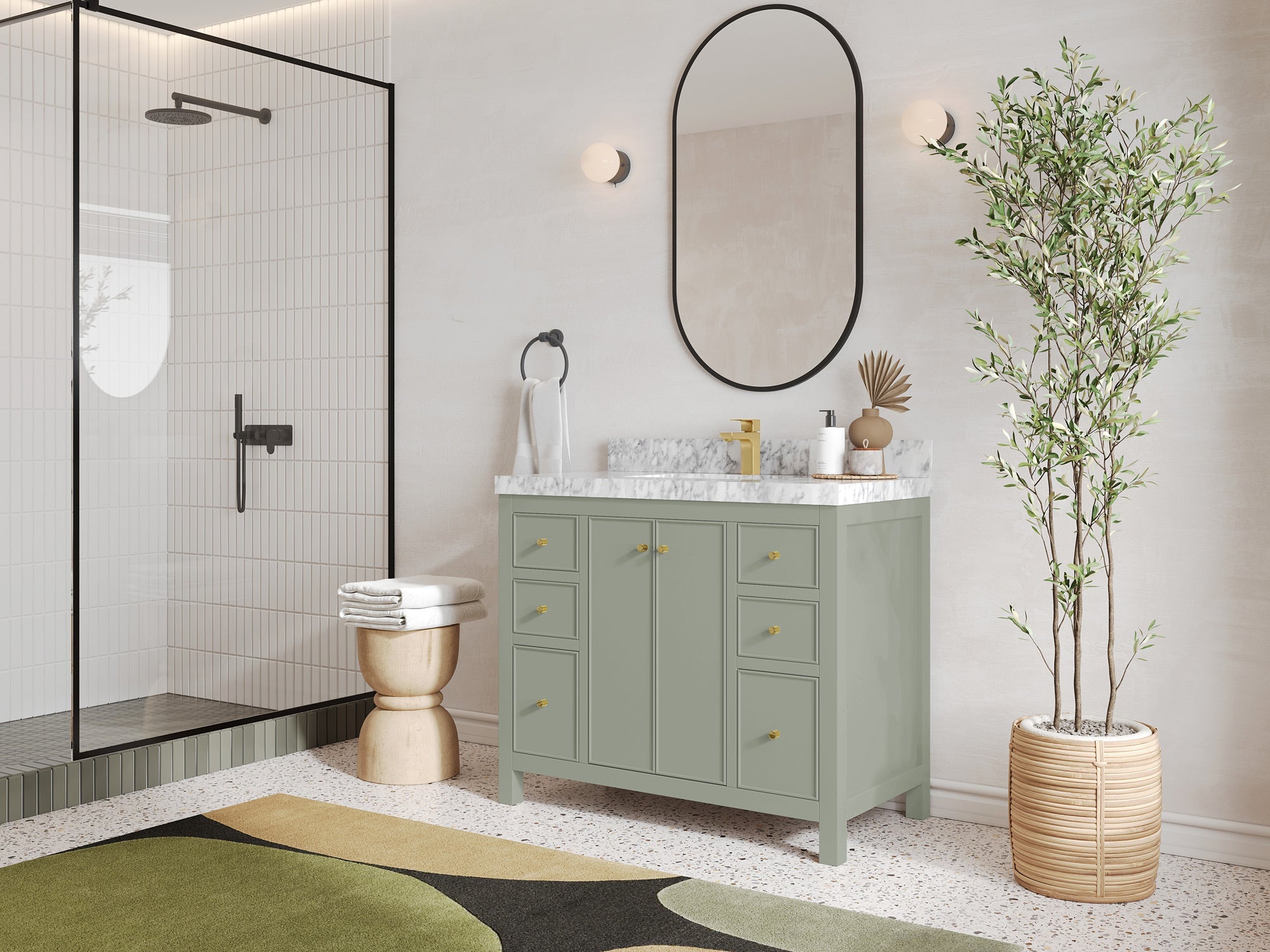 Chicago 42 in. W x 22 in. D Single Sink Bathroom Vanity - Willow Bath and Vanity