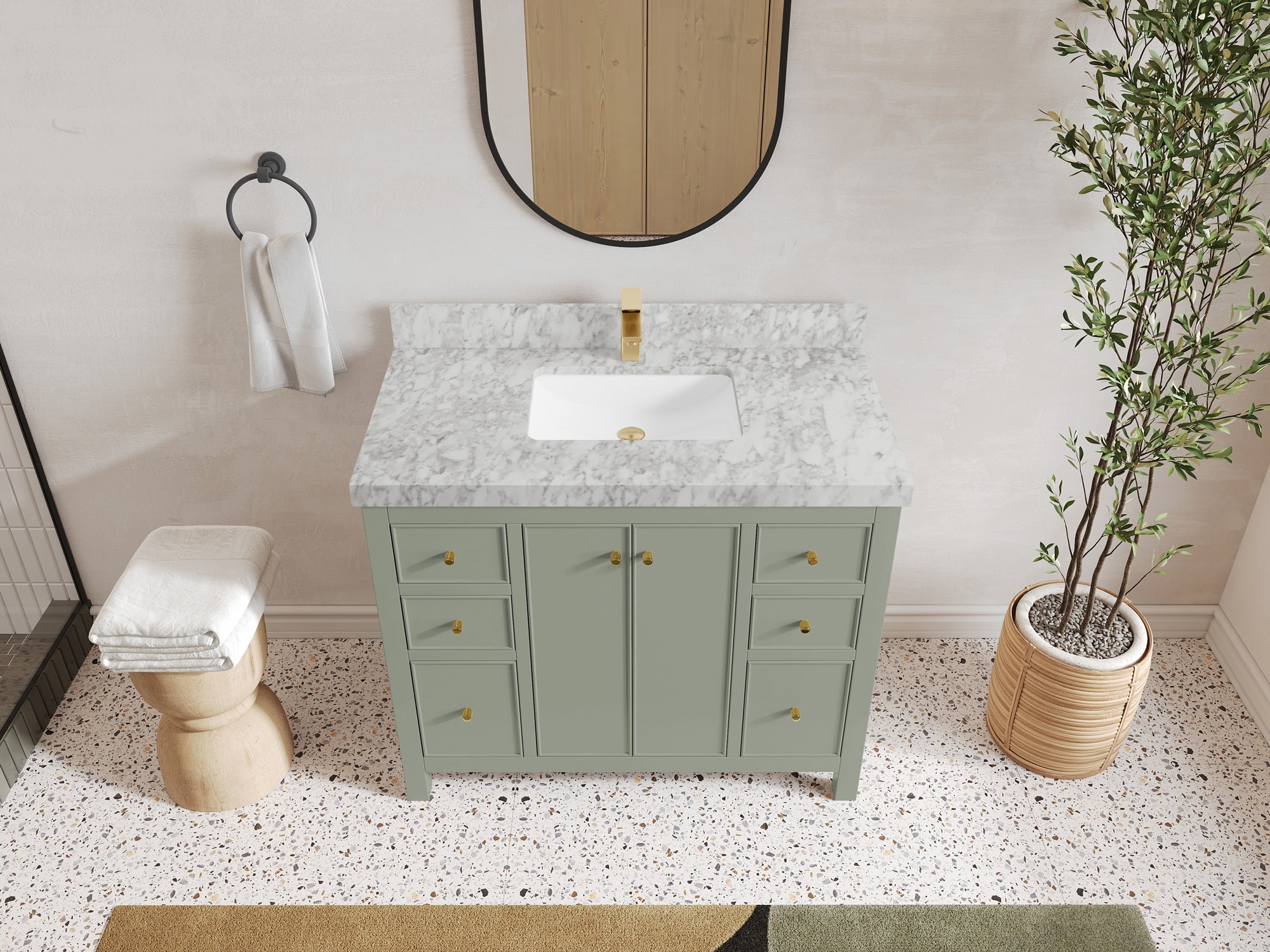 Chicago 42 in. W x 22 in. D Single Sink Bathroom Vanity - Willow Bath and Vanity