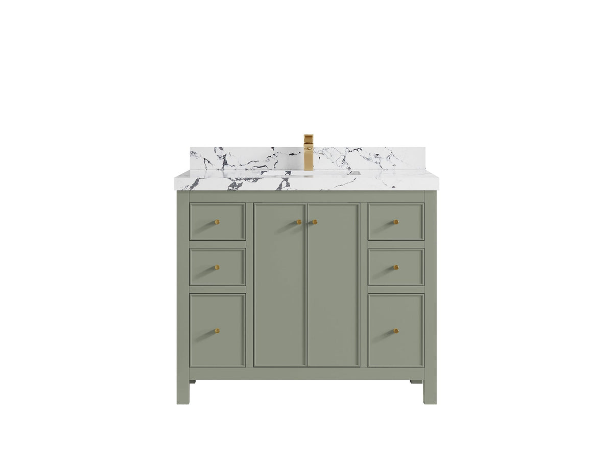 Chicago 42 in. W x 22 in. D Single Sink Bathroom Vanity - Willow Bath and Vanity
